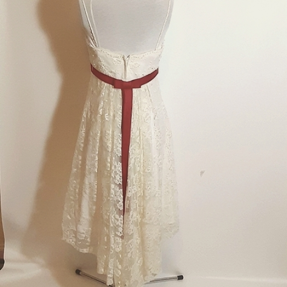 FINAL lvg 9/15 Designer Gown Tea Length wedding quinceanera ball formal - Picture 15 of 16